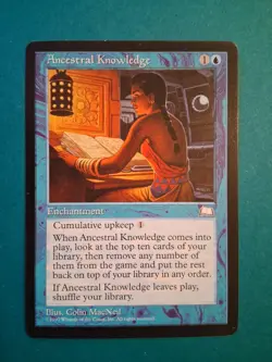 Ancestral Knowledge - MTG - Weatherlight - Lightly Played - Magic the Gathering - Image 1