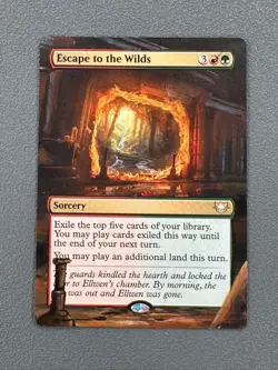 Escape to the Wilds MTG Edge of Eternities Commander Hand Painted Altered Art v - Image 1