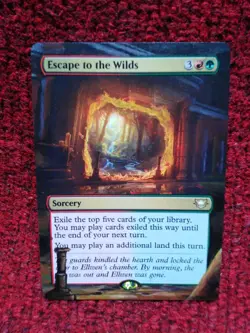 Escape to the Wilds MTG Edge of Eternities Commander Hand Painted Altered Art v - Image 2
