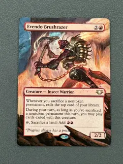 Evendo Brushrazer MTG Edge of Eternities Commander Hand Painted Full Altered Art - Image 1