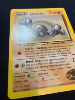 BROCK'S GEODUDE - 066/132 - GYM HEROES - POKEMON CARD - LP - Image 2