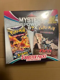 Pokemon 2025 Walmart Mystery Power Box 5 Booster Packs Chase Pack Seeded 1:10 - Image 1