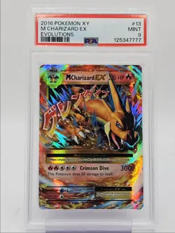 M CHARIZARD EX 2016 POKEMON XY EVOLUTIONS 13/108 PSA 9 Q0004 - Image 1