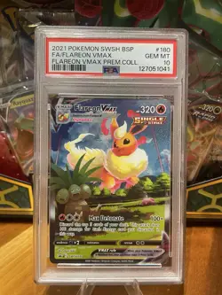Flareon VMAX SWSH180 Premium Collection Box Pokemon Promo - PSA 10 Gem Mint - Image 2