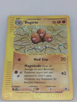 Dugtrio 010/165 Expedition Base Set Holo Rare Pokemon TCG Nintendo e-reader LP - Image 3
