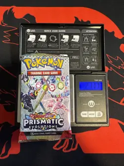 21.17g Light - Pokemon TCG S&V - Prismatic Evolution Booster Pack! Semi GOD U - Image 1