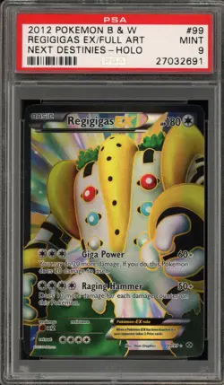 Pokemon Regigigas EX Next Destinies Full Art #99 PSA 9 Mint - Image 1