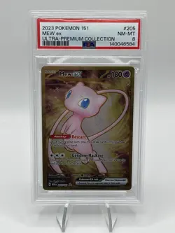 2023 POKEMON 151 ULTRA-PREMIUM COLLECTION #205 MEW EX PSA 8 - Image 1