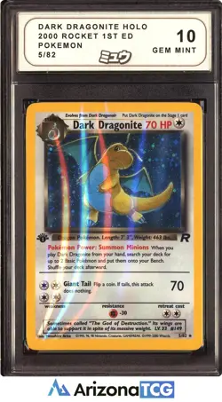 Pokemon 2000 Dark Dragonite 5/82 Holo Team Rocket 1st Edition GEM MINT MEW 10 - Image 1
