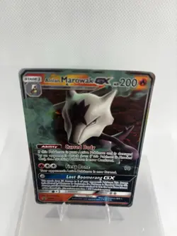 2019 Sun & Moon Alolan Marowak GX SM187 Black Star Promo Pokemon TCG - Image 2