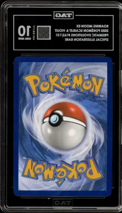 Pokemon Roaring Moon ex Prismatic Evolutions SIR #162 TAG 10 Gem Mint - Image 2