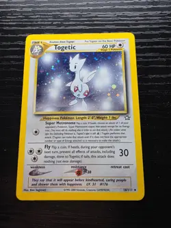 Togetic 16/111 SWIRL Holo Neo Genesis Pokemon TCG LP Lightly Played English - Image 1