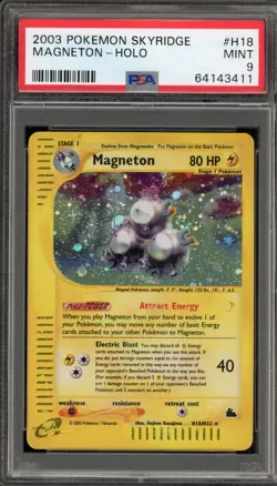 Pokemon Magneton Skyridge Holo Rare #H18 PSA 9 Mint - Image 1