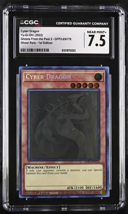 Cyber Dragon GFP2-EN178 1st Edition Yu-gi-oh! CGC 7.5 Near Mint+ *022 - Image 1