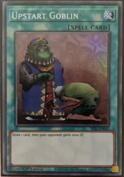YuGiOh Upstart Goblin Super Rare 1st Edition SESL-EN043 - Image 1