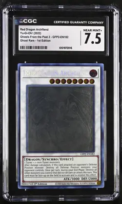 Red Dragon Archfiend GFP2-EN182 1st Edition Yu-gi-oh! CGC 7.5 Near Mint+ *016 - Image 1
