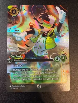 Disney Lorcana Fabled - MAX GOOF Chart Topper ENCHANTED #230/204 - Image 1