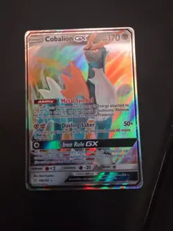 Pokemon Team Up Cobalion GX Ultra Rare Holo Card 106/181 Near Mint Condition - Image 1