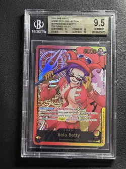 ONE PIECE CARD GAME 2025 ANIME 25TH BELO BETTY TEXTURED GOLD FOIL LEADER BANDAI - Image 1