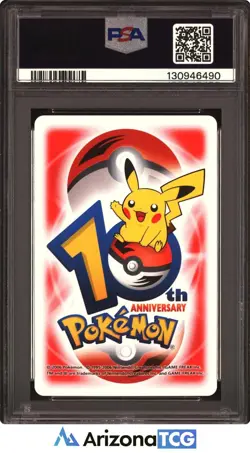 Pokemon 2006 Baltoy/Claydol Red 10 Of Clubs 10th Anniversary Playing Cards PSA 8 - Image 2