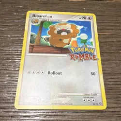 Pokemon Rumble Bibarel 16/16 Promo Card Stage 1 90 HP Regular English 2009 - Image 1