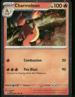 Charmeleon - (Cosmos Holo) 005/165 Promo Holo NM Pokemon Miscellaneous Cards & P - Image 1