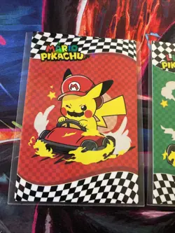 Star Holo *Electric Pikachu Card Database* - *LUIGI & MARIO* POKEMON Card - Image 2