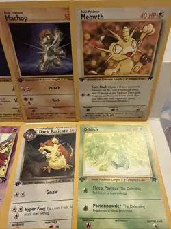 Pokemon TCG ROCKET Lot 1st Edition Cards - Dratini, Abra, Dark Primeape +++ - Image 4