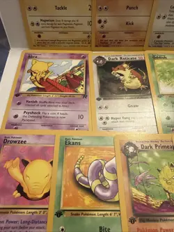 Pokemon TCG ROCKET Lot 1st Edition Cards - Dratini, Abra, Dark Primeape +++ - Image 5