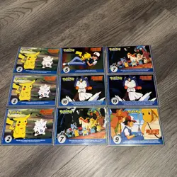 Pokemon Burger King Poketrivia Cards 1999 Vintage 9 Cards MewTwo Strikes Back - Image 4