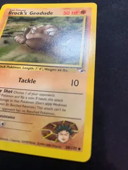 BROCK'S GEODUDE - 038/132 - GYM HEROES - POKEMON CARD - LP - Image 3
