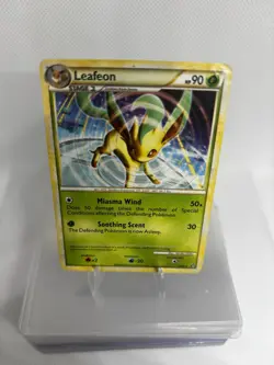 Pokemon TCG Leafeon Non-Holo Card Undaunted 17/90 Moderately Played - Image 2