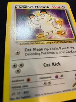 GIOVANNI'S MEOWTH - 74/132 - GYM CHALLENGE - POKEMON CARD - LP - Image 2
