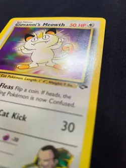 GIOVANNI'S MEOWTH - 74/132 - GYM CHALLENGE - POKEMON CARD - LP - Image 3