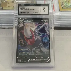 Pokemon TCG CGC MINT 9 Darkrai V Astral Radiance 098/189 Holo Card - Image 1