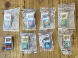 8 Pokemon Trading Card Game League Pin Lot 1999 2000 Sealed - Image 1