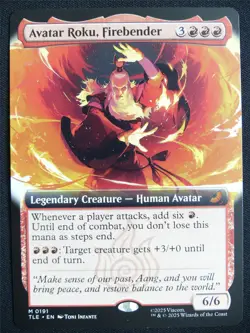 Avatar Roku Firebender Extended Art - TLE - Mtg Card #21H - Image 1