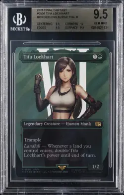 2025 MTG: FINAL FANTASY BORDERLESS SURGE FOIL #0536 TIFA LOCKHART BGS 9.5 - Image 1