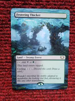 Festering Thicket MTG Edge of Eternities Commander Hand Painted Full Altered Art - Image 2