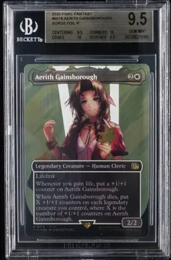 2025 MTG: FINAL FANTASY SURGE FOIL #0519 AERITH GAINSBOROUGH BGS 9.5 - Image 1