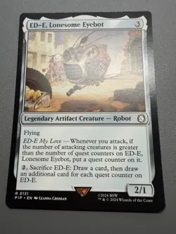 EDE Lonesome Eyebot R 0131 MTG PIP Fallout Rare NM REGULAR - Image 1