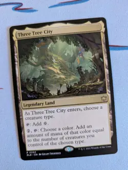 Three Tree City Legendary Land Magic the Gathering Non- foil - Image 1
