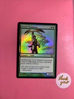 MTG Elvish Champion Eighth Edition 241 Foil Rare NM - Image 1