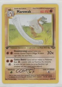 Marowak Italian 1st Ed. Pokemon Jungle #39 1999 - Image 1