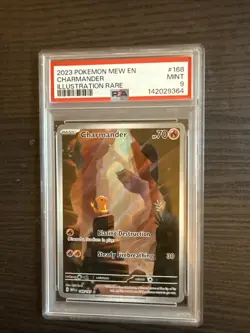 Charmander 168/165 Illustration Rare 2023 Pokemon 151 PSA 9 Mint - Image 1