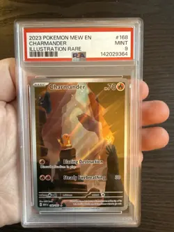 Charmander 168/165 Illustration Rare 2023 Pokemon 151 PSA 9 Mint - Image 3