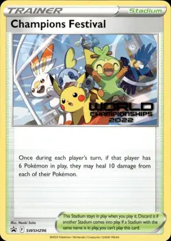 Pokemon SWSH Promo Worlds 2022 Champions Festival SWSH296 - Near Mint (NM) - Image 1