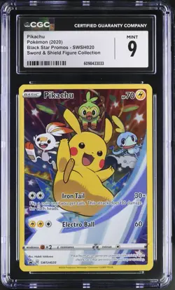 Pikachu SWSH020 Sword & Shield Figure Collection Pokemon CGC 9 Mint *033 - Image 1