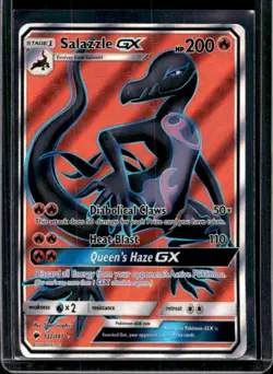 2017 Pokemon Sun & Moon Burning Shadows Salazzle GX #132/147 - Image 1