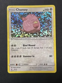 Pokemon TCG - Chansey 10/12 - 2018 McDonalds Promo Confetti Holo!! - Image 1